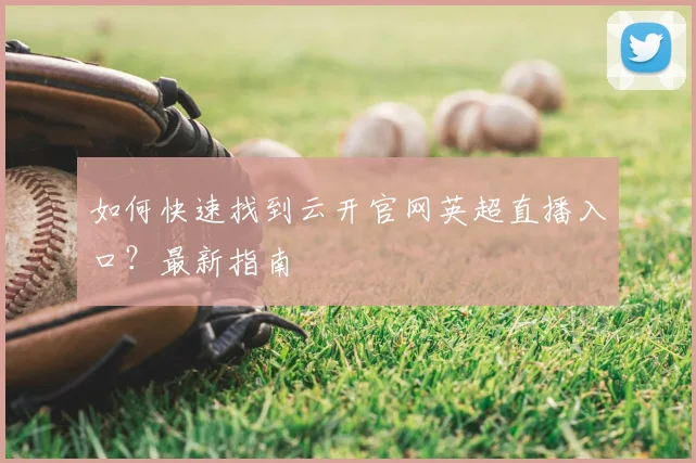 如何快速找到云开官网英超直播入口？最新指南
